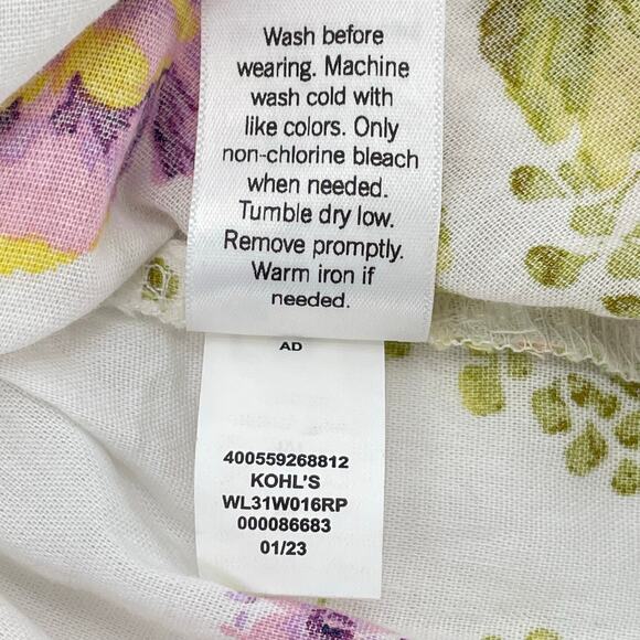 Lauren Conrad Floral Button-up Blouse, Sz. M, Spring Coquette Feminine Girly - Picture 5 of 8